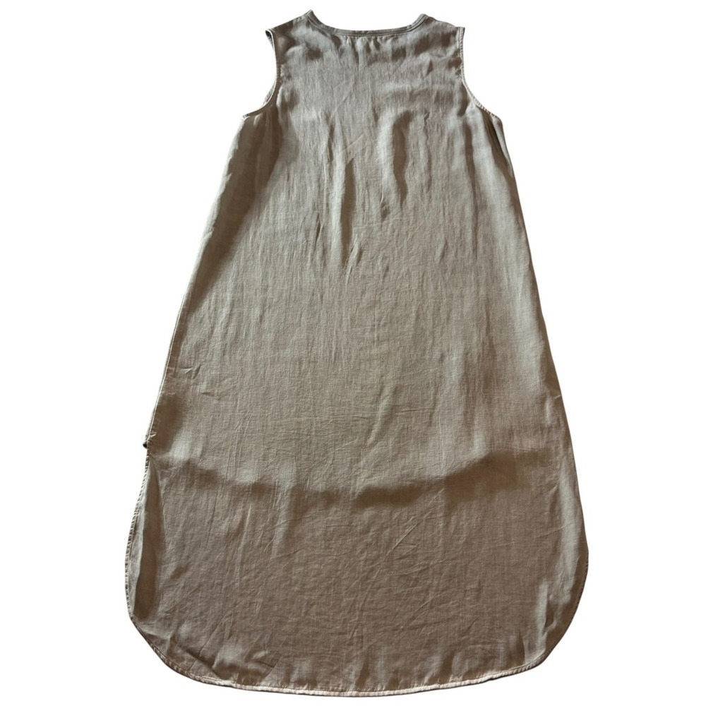 Cloth & Stone Grey Tencel High Low Sleeveless Shift Dress‎ C6806-680 Small - Picture 11 of 12